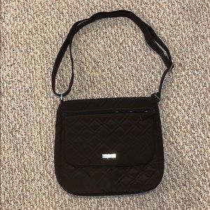 Vera Bradley black quilted travel crossbody